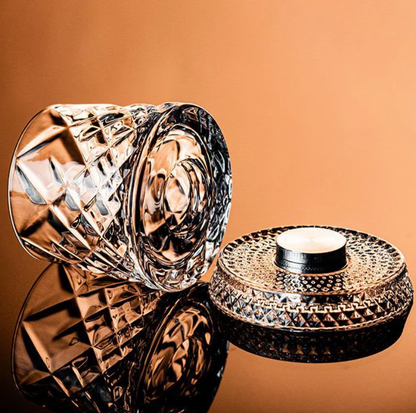 VortexCut™ Crystal Diamond Spinner Whiskey Glass