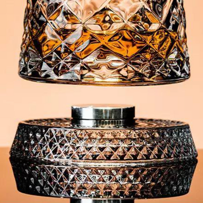 VortexCut™ Crystal Diamond Spinner Whiskey Glass